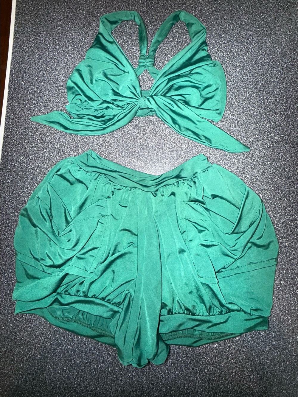 Blue Water Dance Set 2 Piece Emerald Green Size Child Large